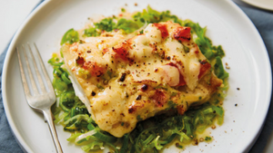 smoked haddock in a cheese sauce